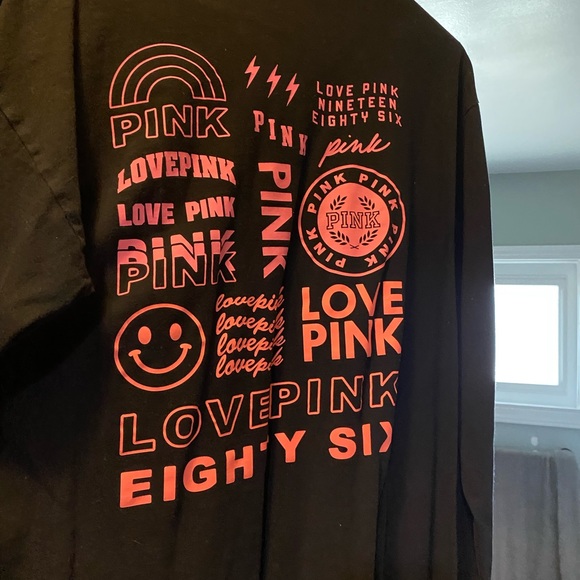 PINK black long sleeve t-shirt - Picture 2 of 3